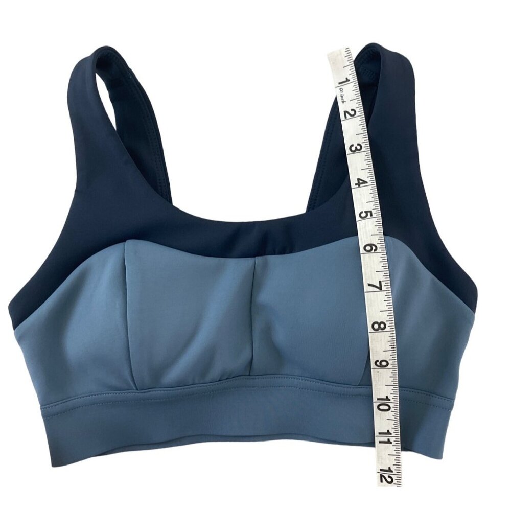 Bandier DLC Sports Bra Size M Rival Navy Dusk Blue Lightly Padded XS - Picture 5 of 10